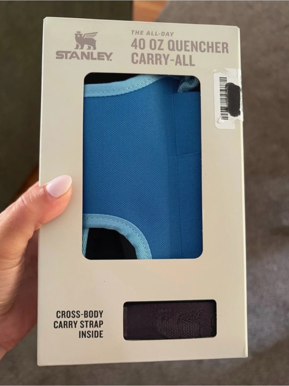 Stanley 40 oz Quencher Carry-All - Bright Blue with Light Blue Trim